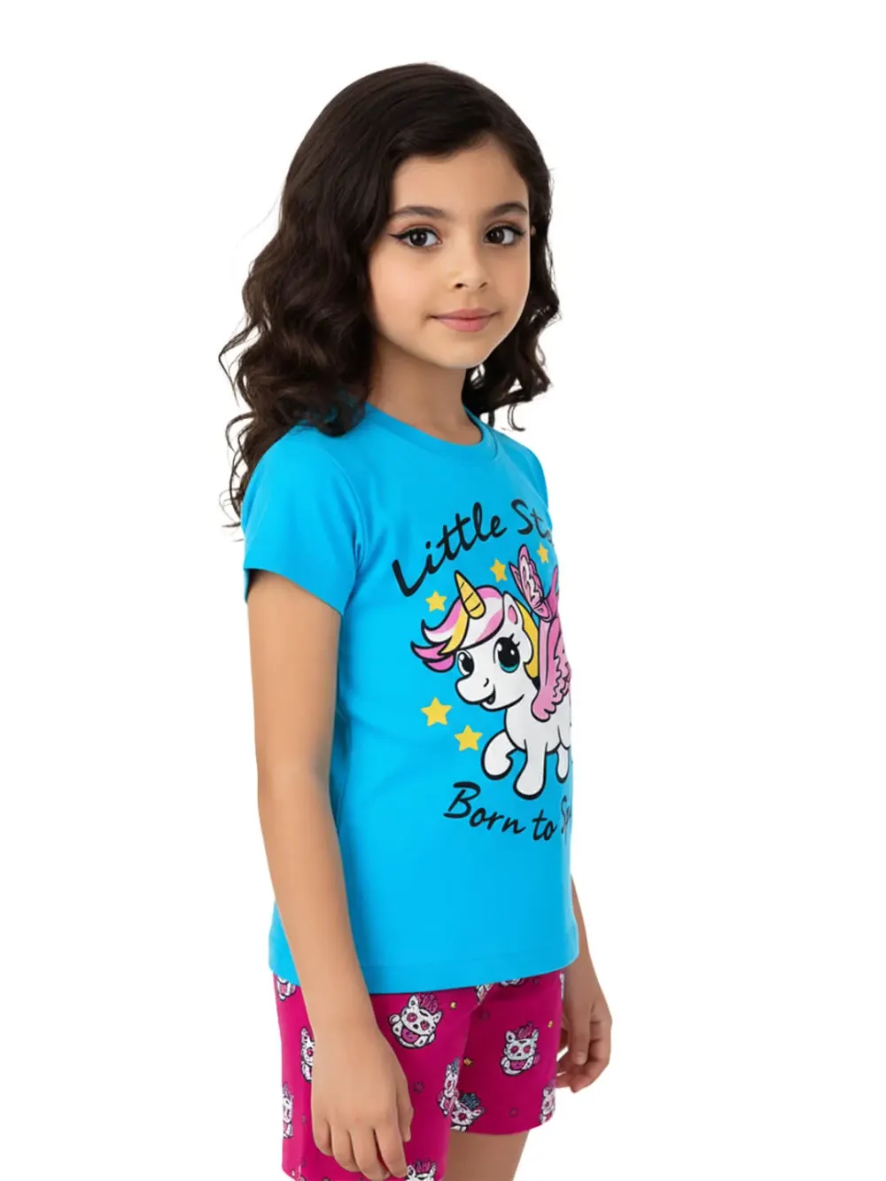 Dress sets for girls - Kids Dress Sets – Kids Clothes for Girls – Shorts for Girls | Unicorn, back view