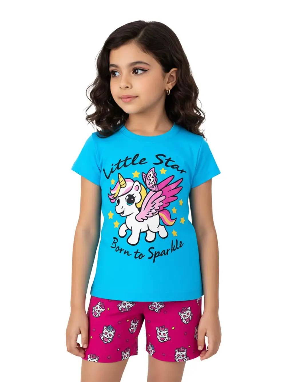 Dress Sets For Girls, Kids Dress Sets – Kids Clothes for Girls – Shorts for Girls | Unicorn by LAMBLILY