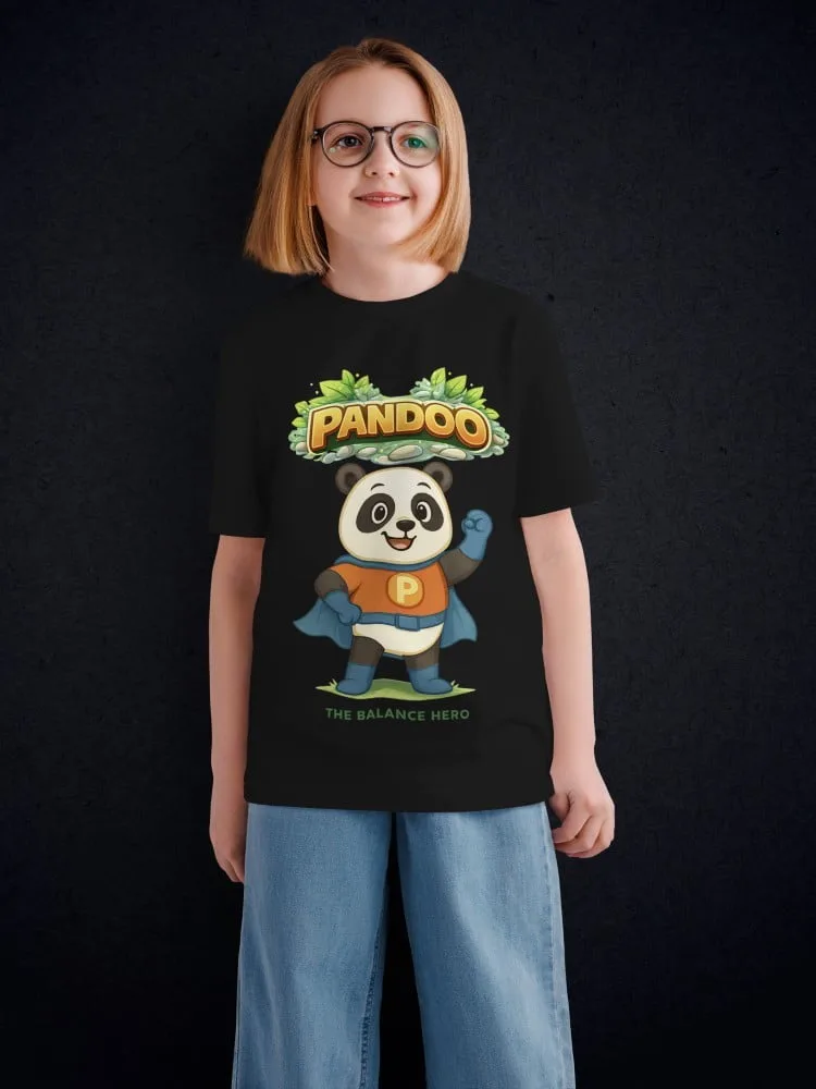 Tshirt for kids - Pandoo Tshirts for Kids 7-12Y Cute Fun Tee, fabric detail