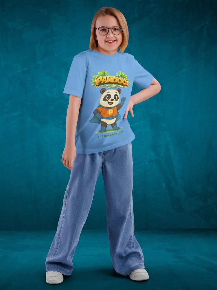 Tshirt for kids - Pandoo Tshirts for Kids 7-12Y Cute Fun Tee, side view