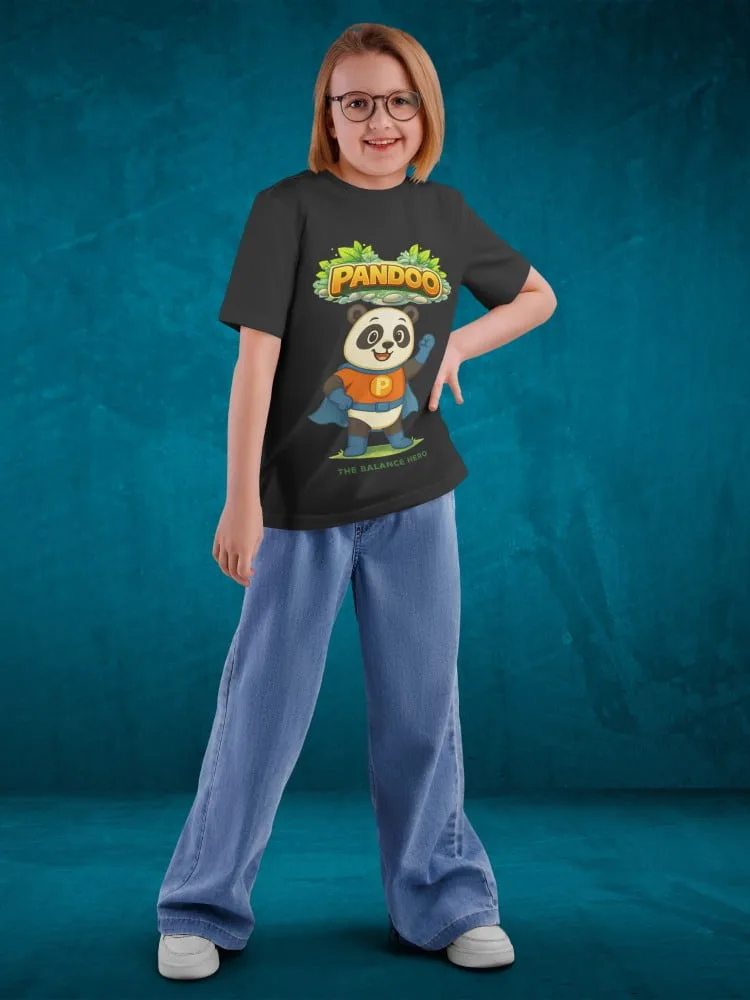 Tshirt for kids - Pandoo Tshirts for Kids 7-12Y Cute Fun Tee, back view
