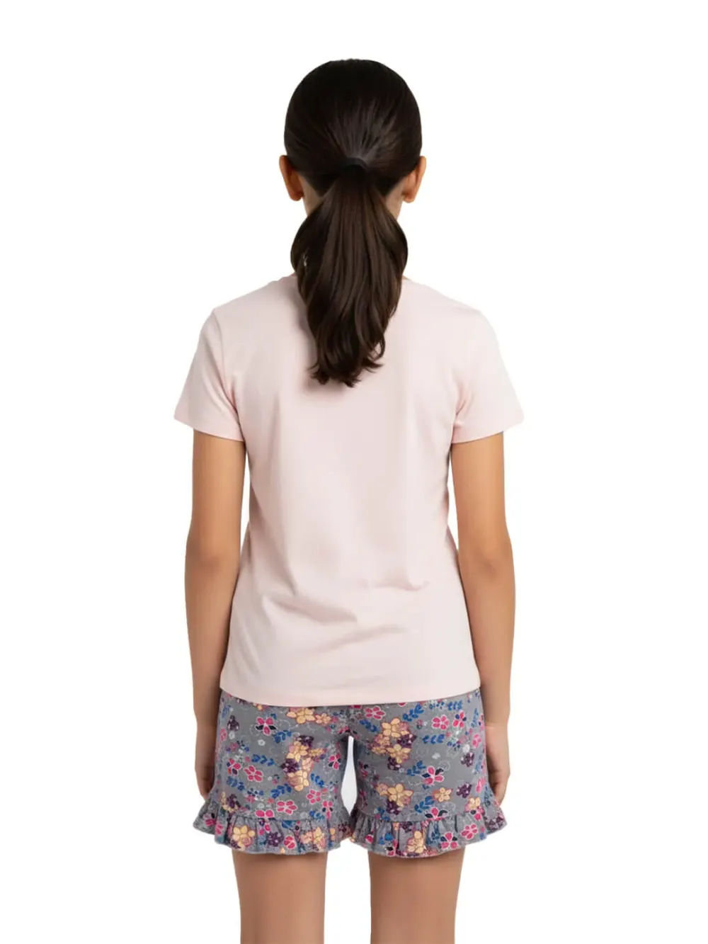 Shorts for girls - Girls Floral Print Shorts Cute Fun 100% Cotton, styled look