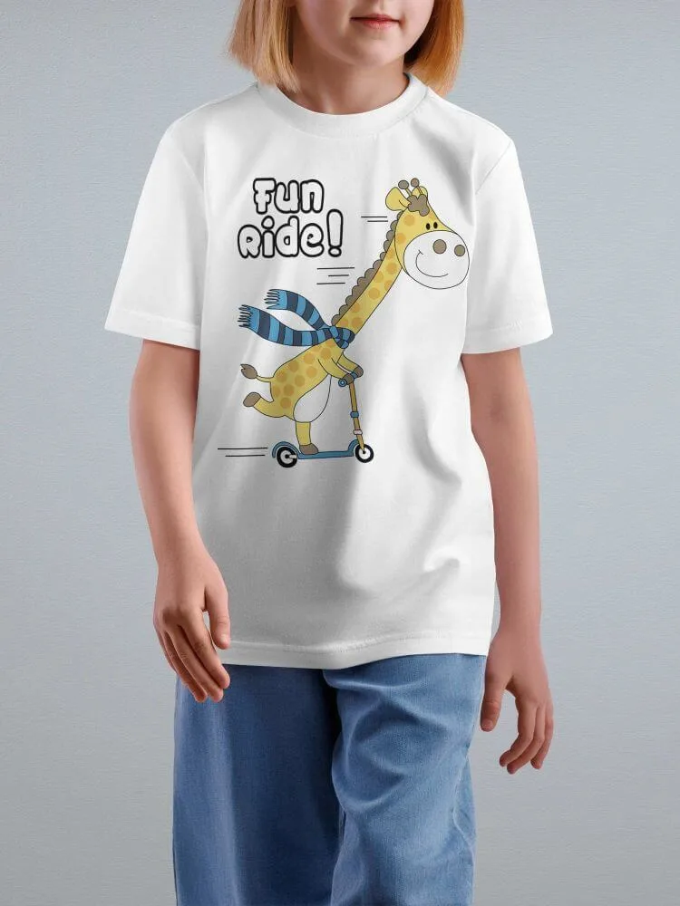 Tshirt For Kids, Tshirt for Kids Fun Ride 2-6Y Amazing Fun Tee by LAMBLILY