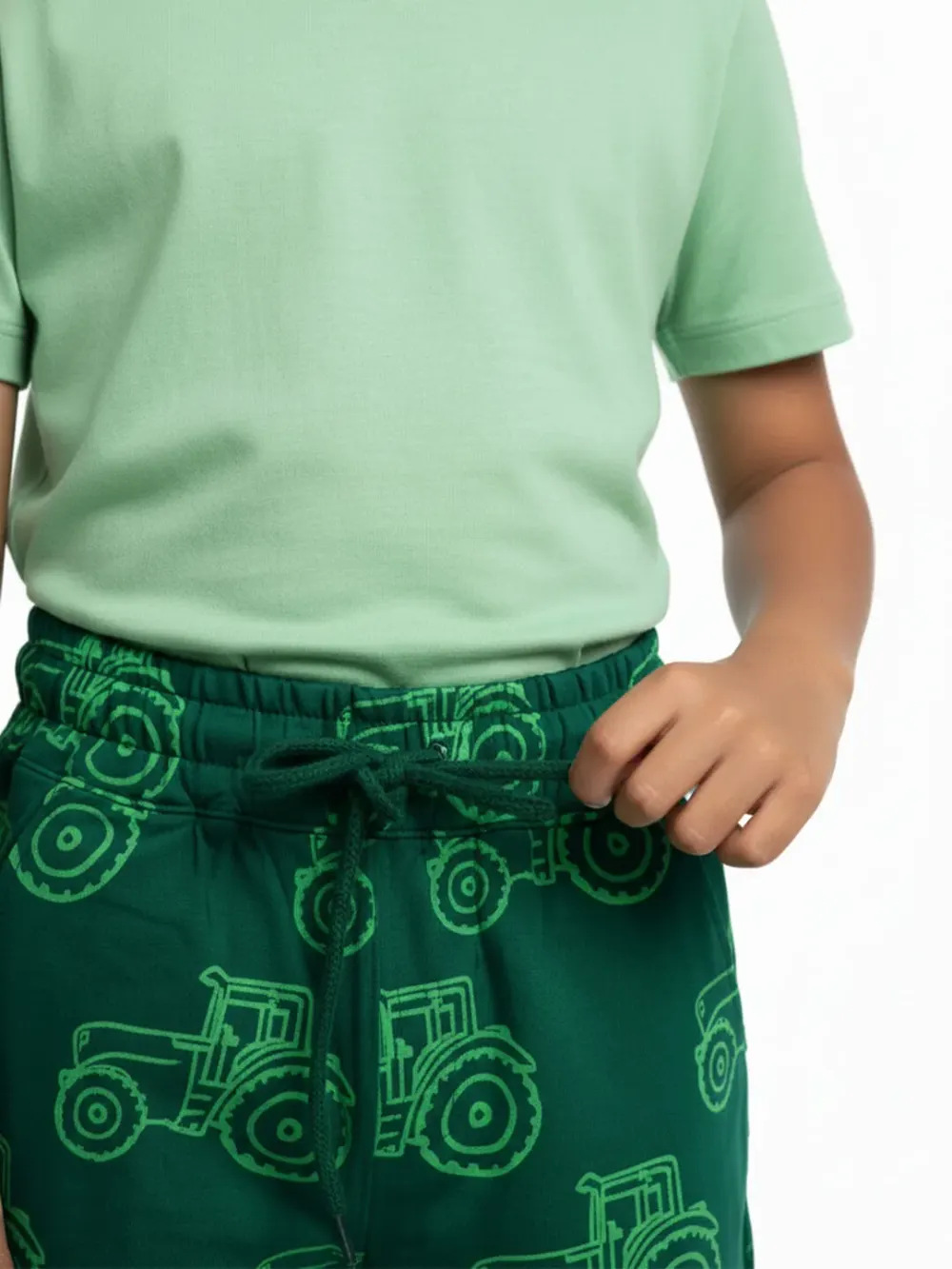 Shorts for kids - Kids Printed Shorts Cute Fun 100% Cotton, close-up detail