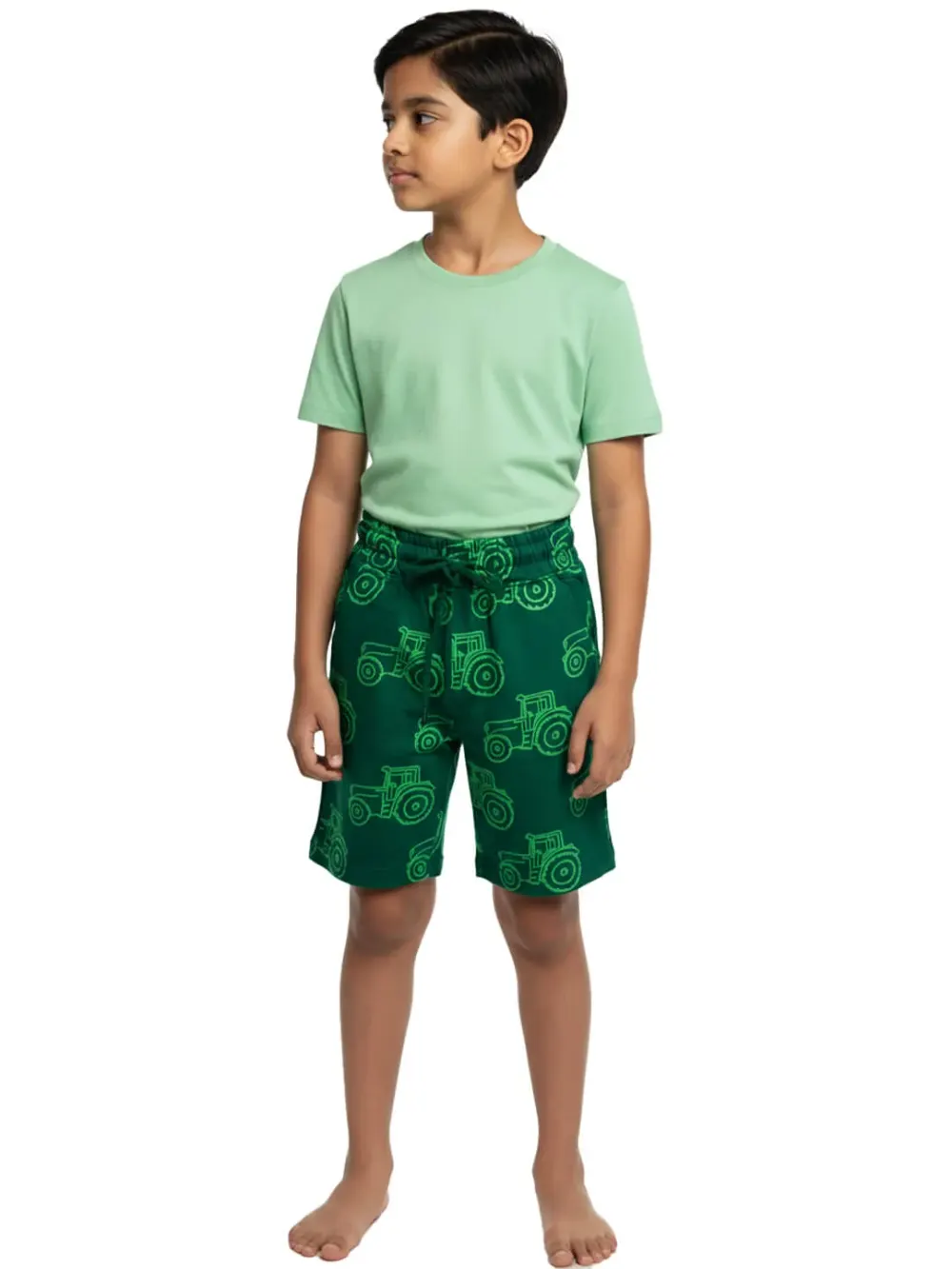Shorts for kids - Kids Printed Shorts Cute Fun 100% Cotton, back view