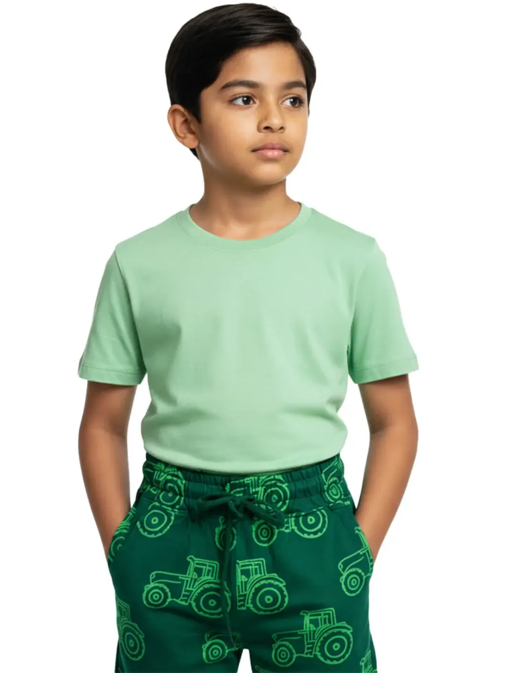 Shorts for kids - Kids Printed Shorts Cute Fun 100% Cotton, side view