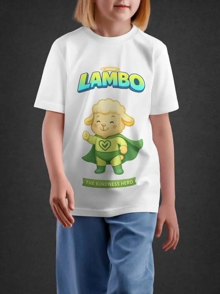 Tshirt For Kids, Lambo Tshirts for Kids 7-12Y Cute Fun Tee by LAMBLILY