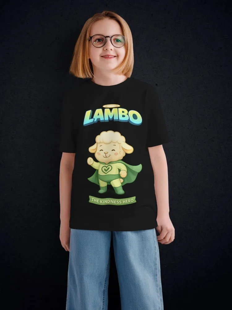 Tshirt for kids - Lambo Tshirts for Kids 7-12Y Cute Fun Tee, fabric detail
