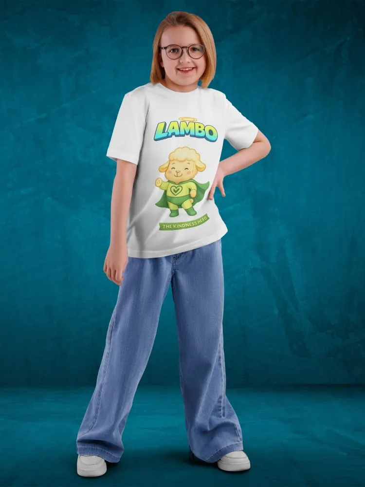 Tshirt for kids - Lambo Tshirts for Kids 7-12Y Cute Fun Tee, close-up detail
