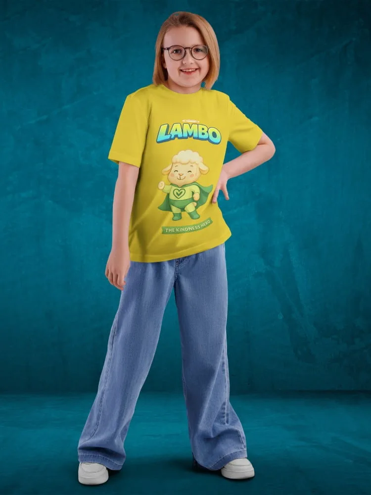 Tshirt for kids - Lambo Tshirts for Kids 7-12Y Cute Fun Tee, fabric detail