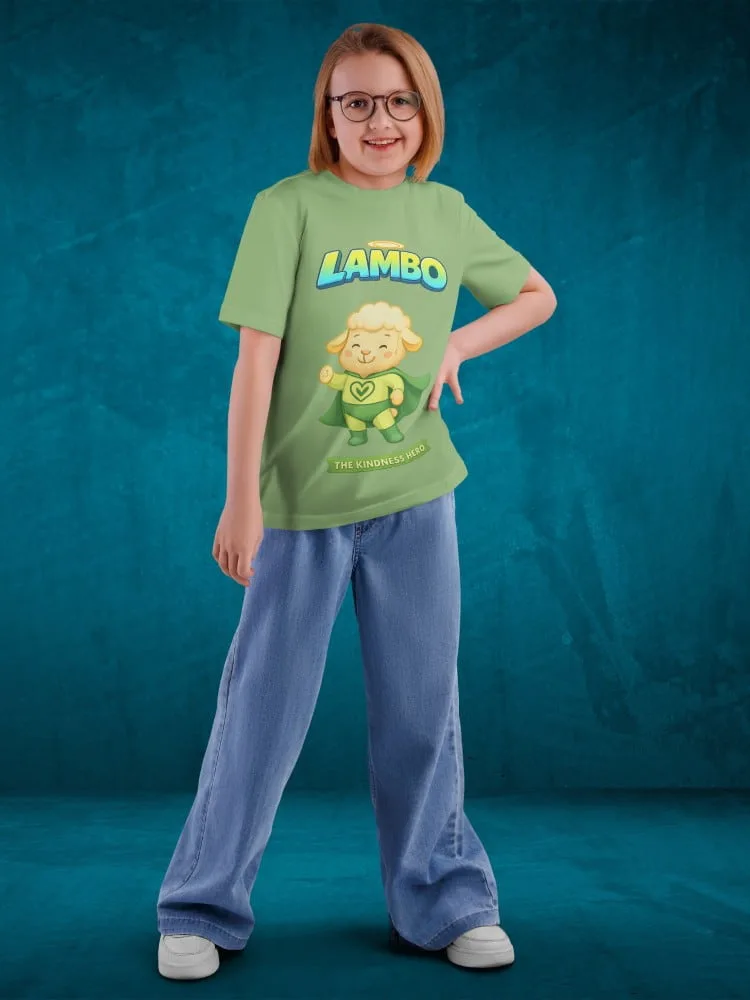 Tshirt for kids - Lambo Tshirts for Kids 7-12Y Cute Fun Tee, back view