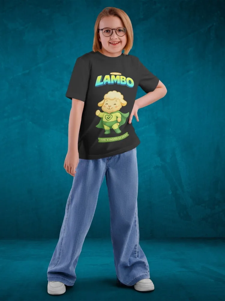 Tshirt for kids - Lambo Tshirts for Kids 7-12Y Cute Fun Tee, close-up detail