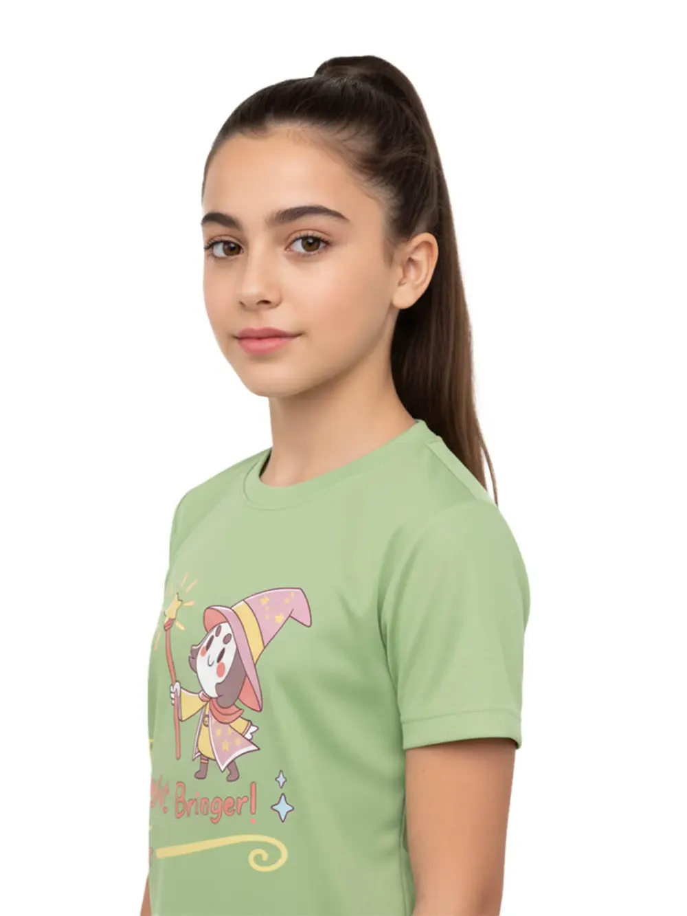 Tshirt for Girls Wizard 2-6Y Amazing Fun Tee, side view