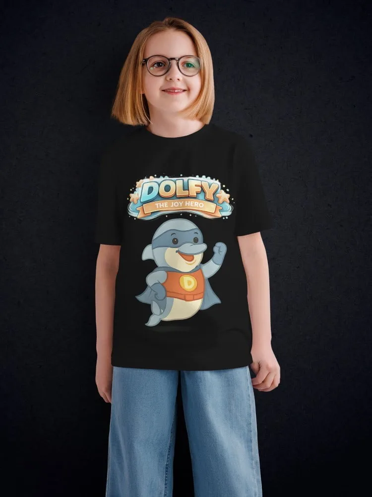 Tshirt for kids - Dolfy Tshirts for Kids 7-12Y Happy Fun Tee, fabric detail