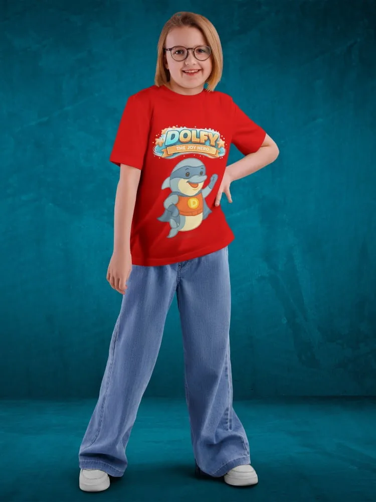 Tshirt for kids - Dolfy Tshirts for Kids 7-12Y Happy Fun Tee, styled look