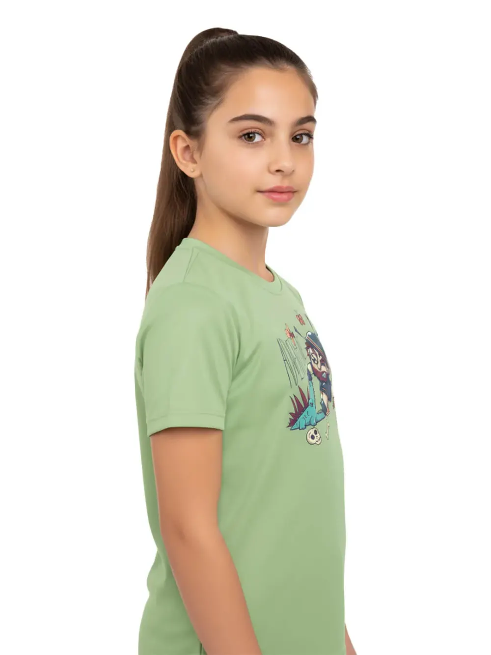 Tshirt for Kids Fossil Explorer 2-6Y Amazing Fun, fabric detail