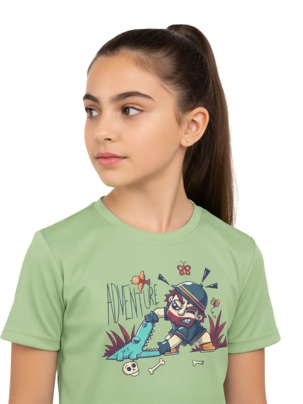 Tshirt for Kids Fossil Explorer 2-6Y Amazing Fun, back view