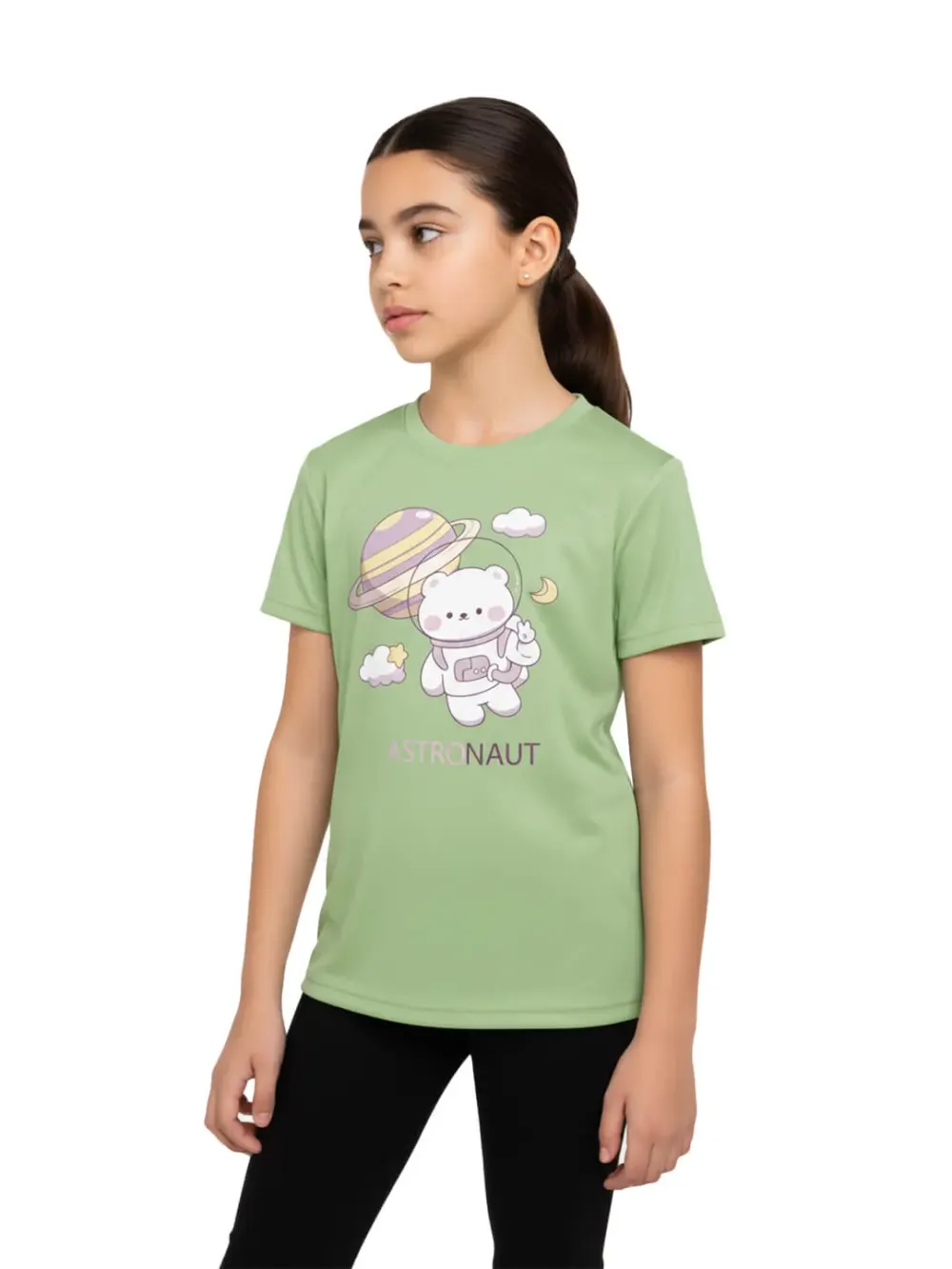 Tshirt For Girls, Tshirt for Girls Cute Astronaut 2-6Y Amazing Fun by LAMBLILY