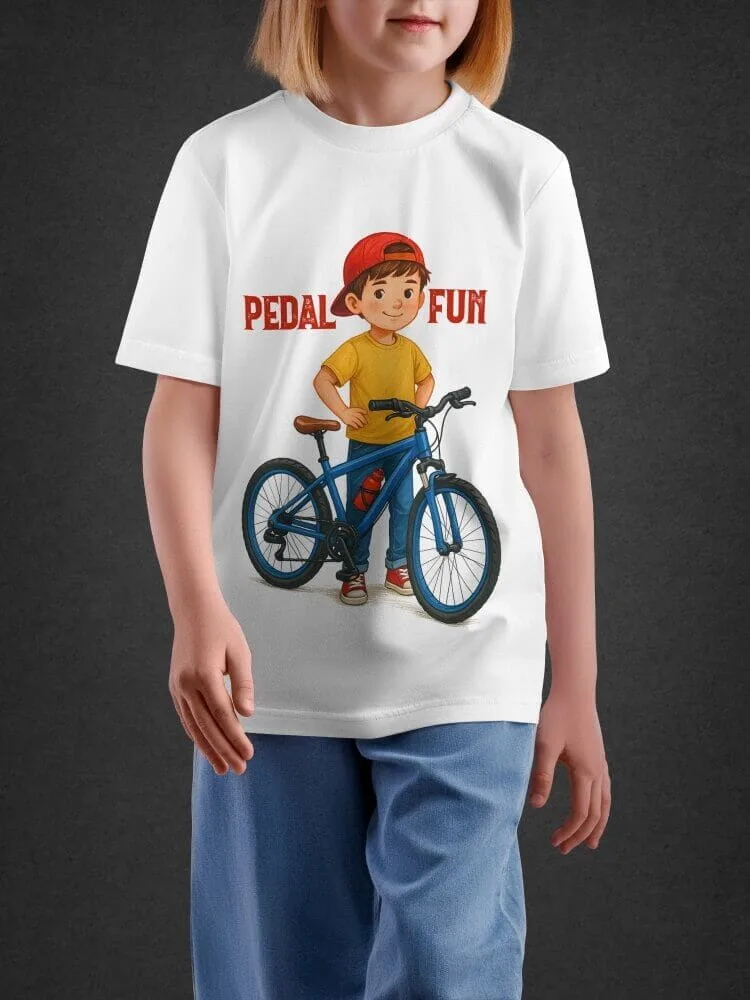 Tshirt For Boys, Tshirt for Boys Bicycle 2-6Y Amazing Fun Tee by LAMBLILY