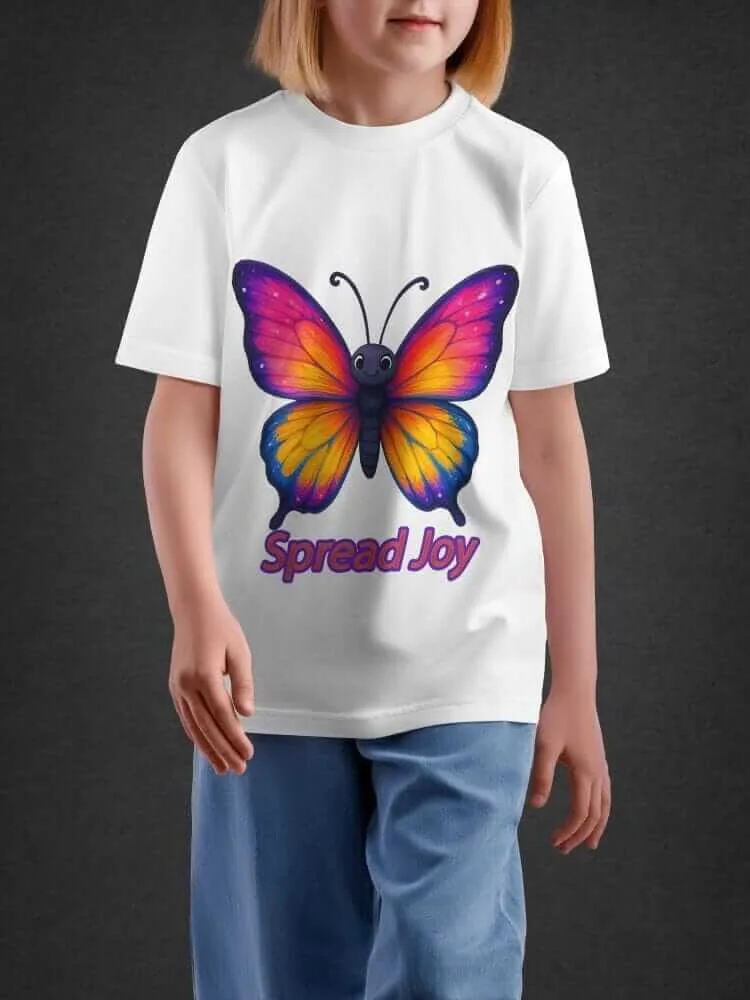 Tshirt For Kids, Tshirt for Kids Spread Joy 2-6Y Amazing Fun Tee by LAMBLILY