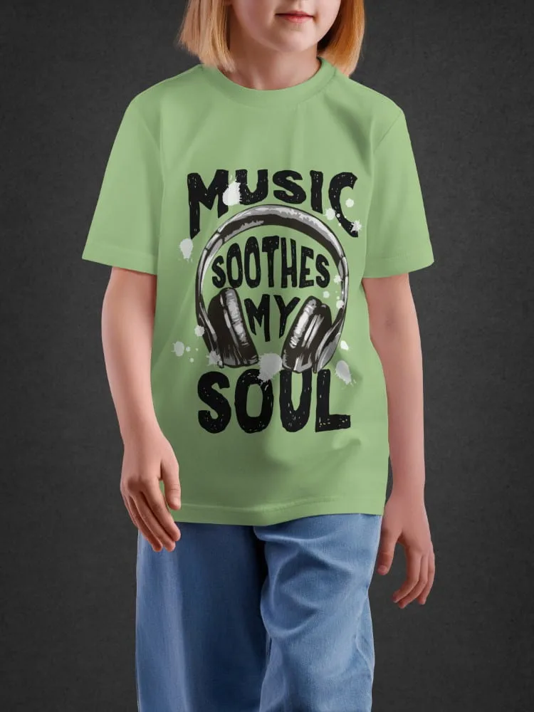 Tshirt For Boys, Tshirt for Boys Music Soul 11-16Y Inspiring Tee by LAMBLILY