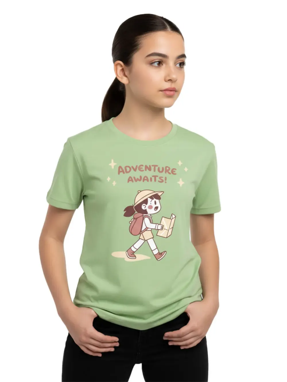 Tshirt for Kids Adventure 2-6Y Amazing Fun Tee, full outfit view