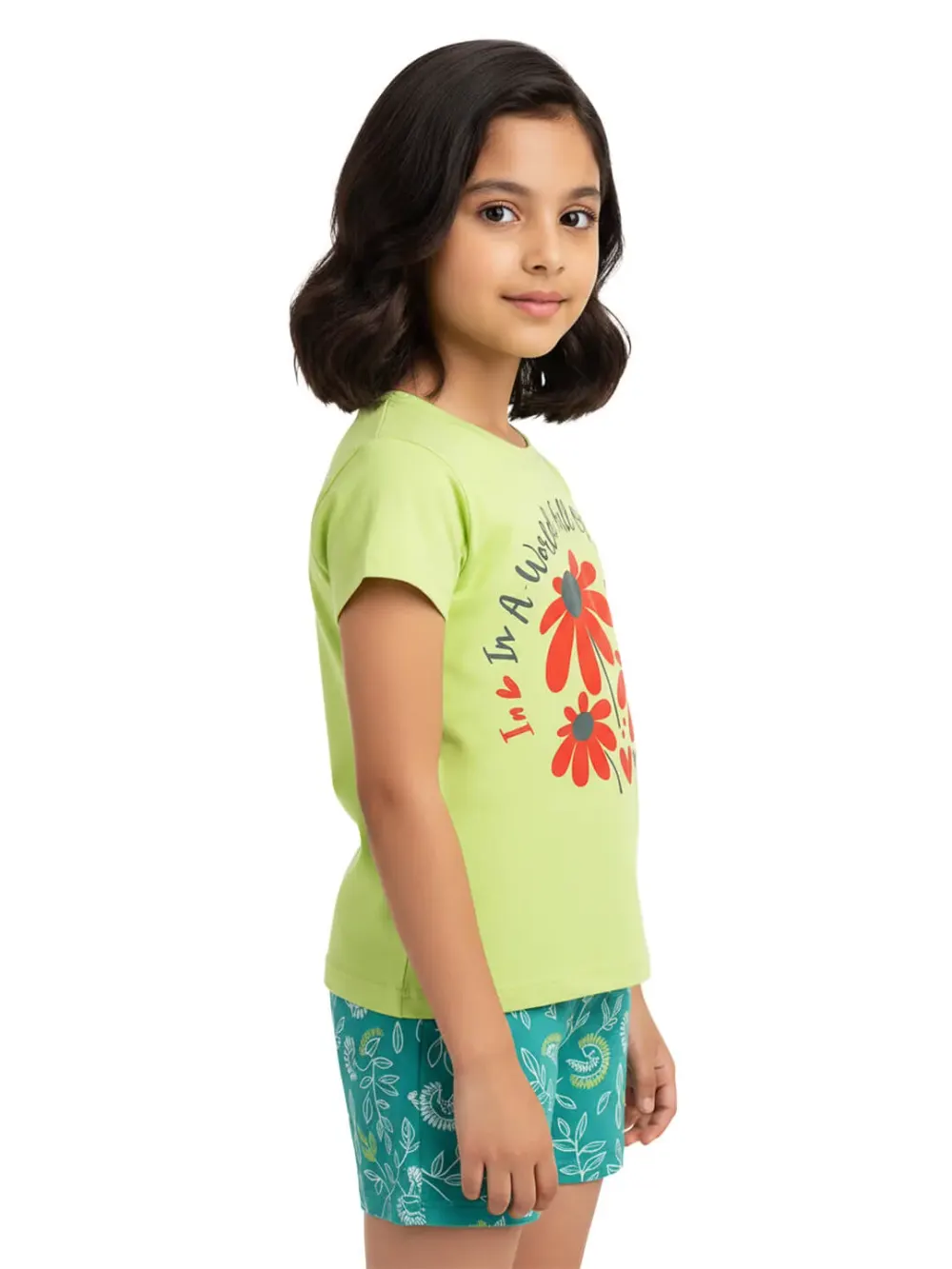 Dress sets for girls - Kids Dress Sets – Kids Clothes for Girls – Shorts for Girls | Roses, close-up detail