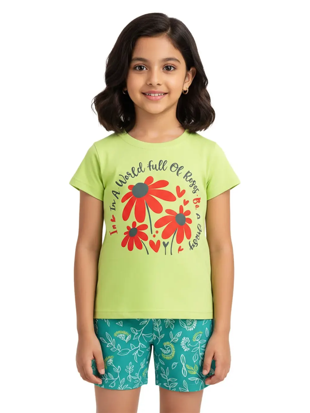 Dress sets for girls - Kids Dress Sets – Kids Clothes for Girls – Shorts for Girls | Roses, back view