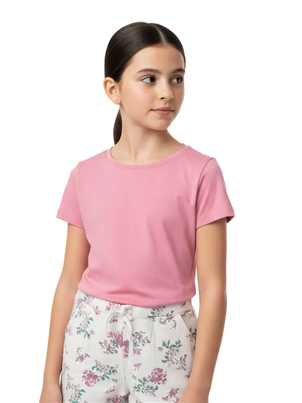 Shorts for girls - Girls Floral Shorts Cute Fun 100% Cotton, styled look