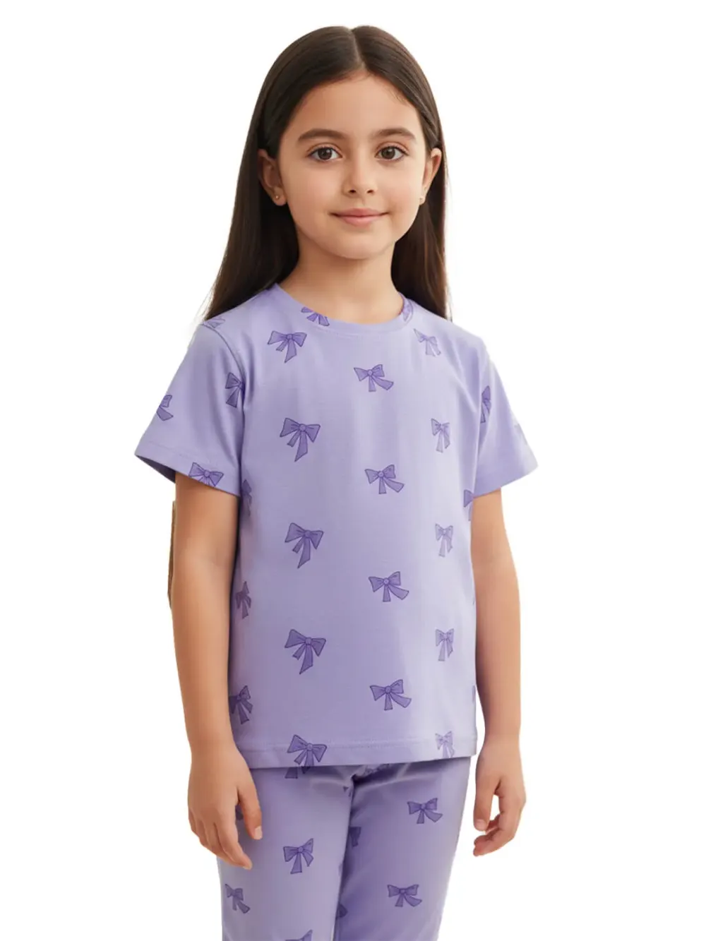 Dress sets for girls - Kids Dress Sets – Kids Clothes for Girls – Shorts for Girls | Bow, close-up detail