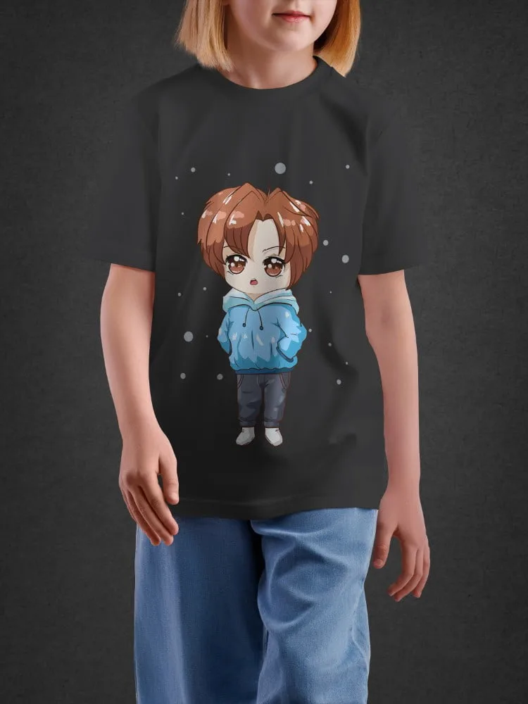 Tshirt For Boys, Tshirt for Boys Chibi Boy 2-6Y Adorable Tee by LAMBLILY
