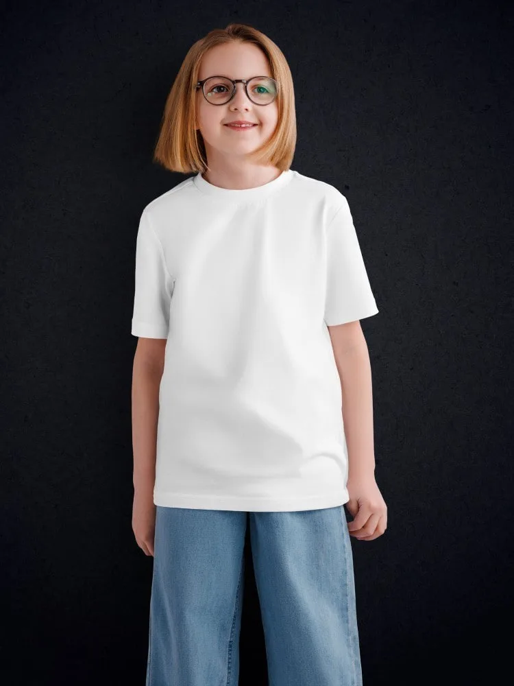 Tshirt For Kids, Plain Tshirt for Kids Cute Fun 100% Cotton by LAMBLILY