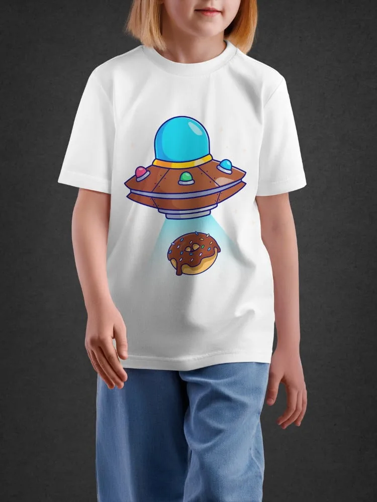 Tshirt For Kids, Tshirt for Kids UFO Donut 2-6Y Amazing Tee by LAMBLILY