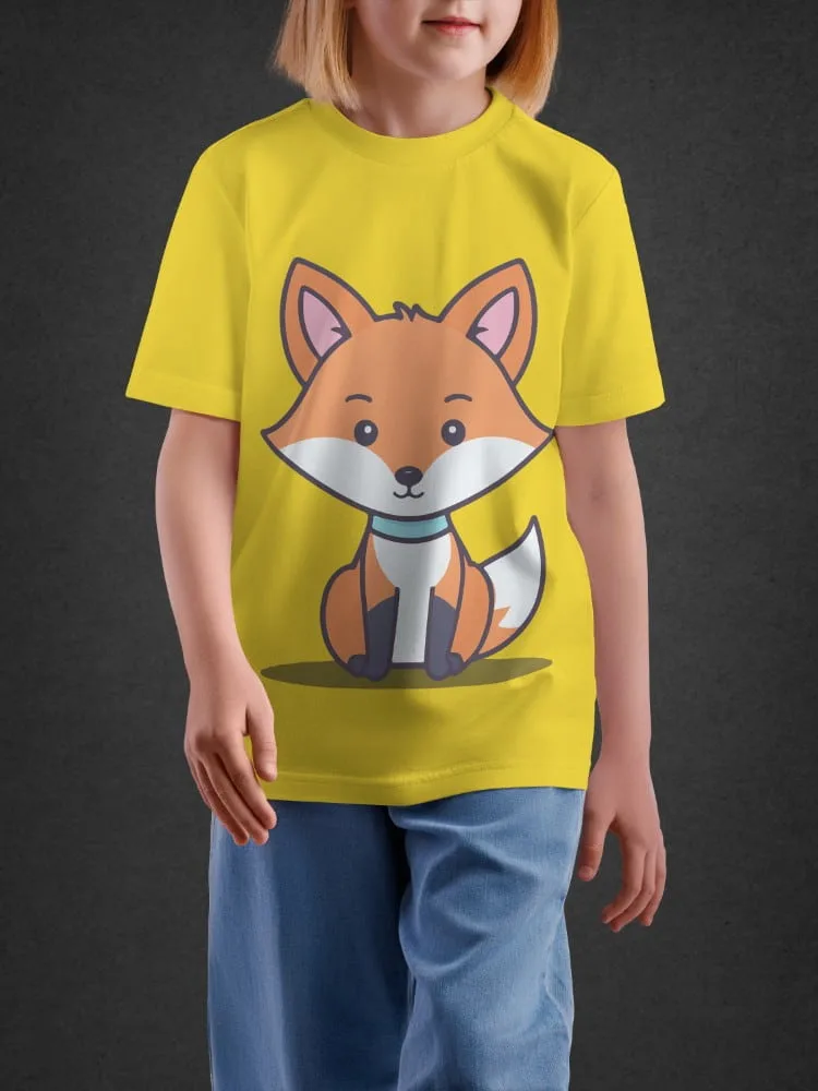 Tshirt For Kids, Tshirt for Kids Cute Fox 2-6Y Adorable Tee by LAMBLILY