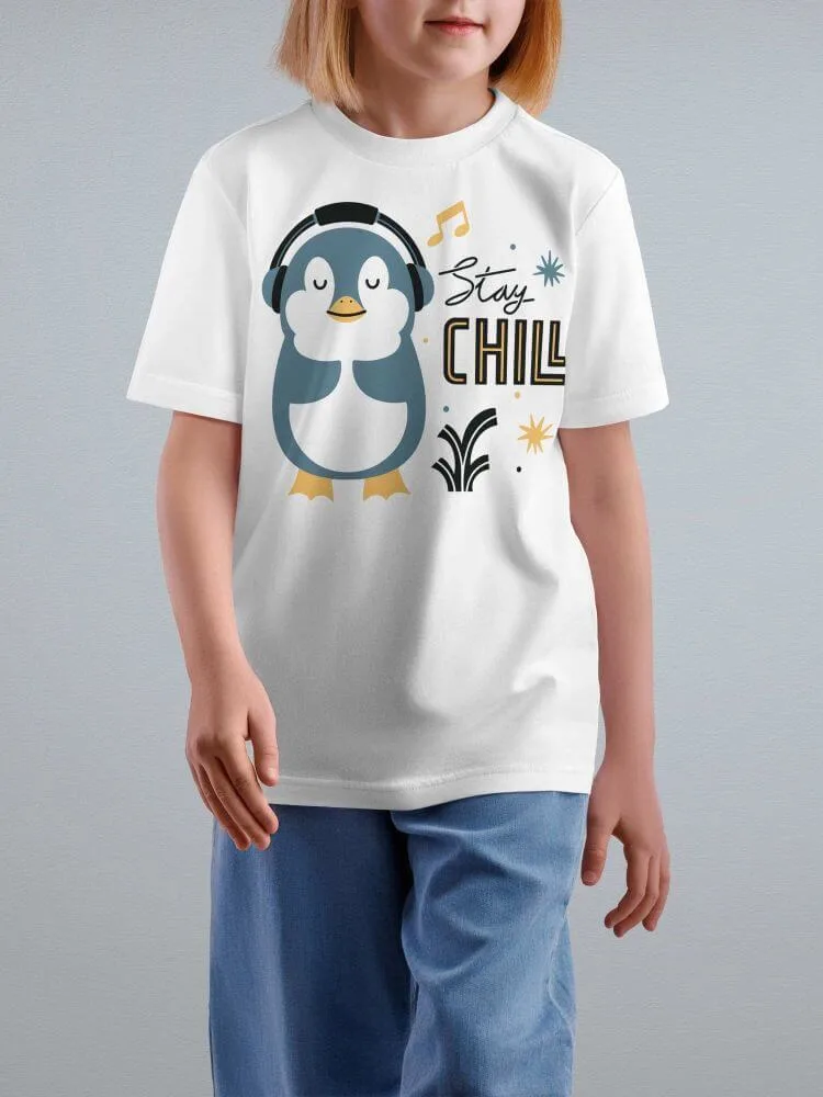 Tshirt For Kids, Tshirt for Kids Penguin 2-6Y Amazing Fun Tee by LAMBLILY
