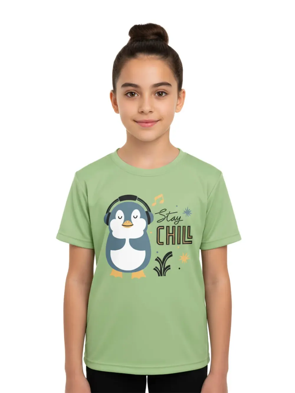 Tshirt for Kids Penguin 2-6Y Amazing Fun Tee, fabric detail