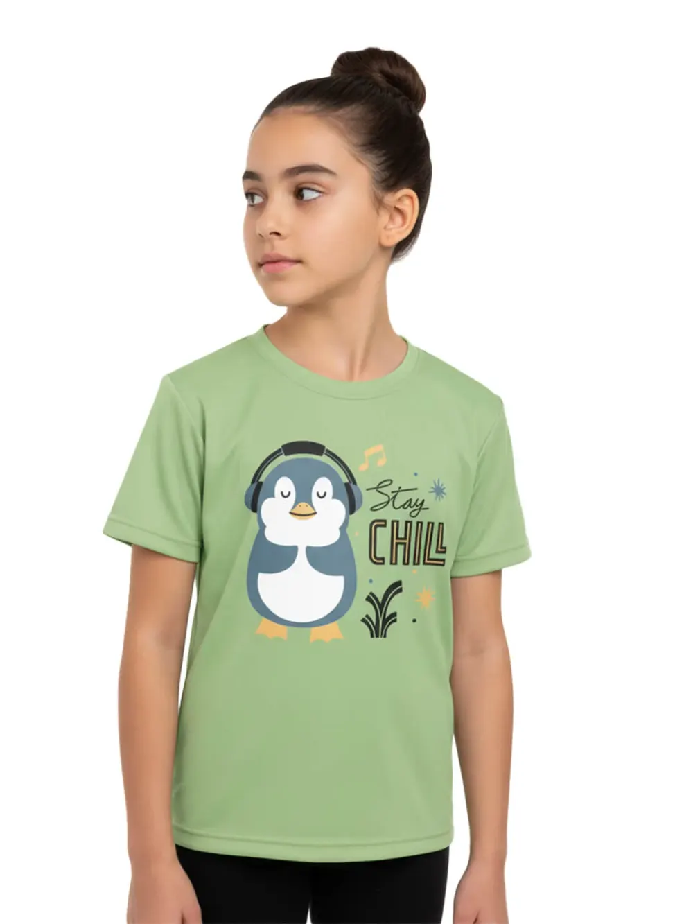Tshirt for Kids Penguin 2-6Y Amazing Fun Tee, full outfit view