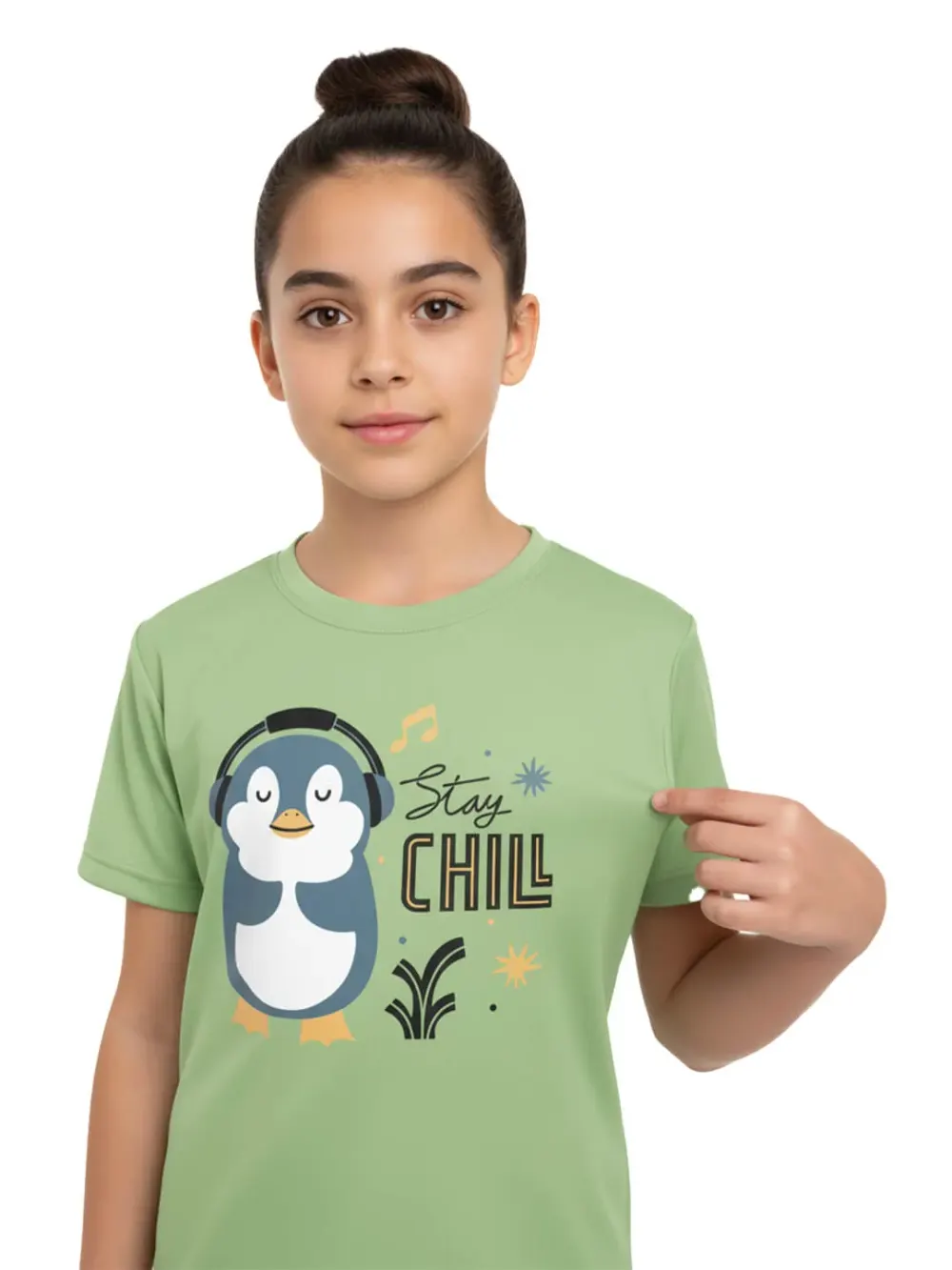Tshirt for Kids Penguin 2-6Y Amazing Fun Tee, back view