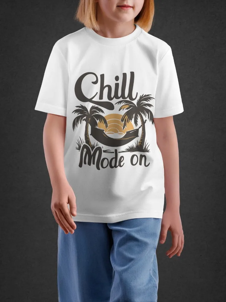 Tshirt For Boys, Tshirt for Boys Chill Mode 11-16Y Fun Tee by LAMBLILY