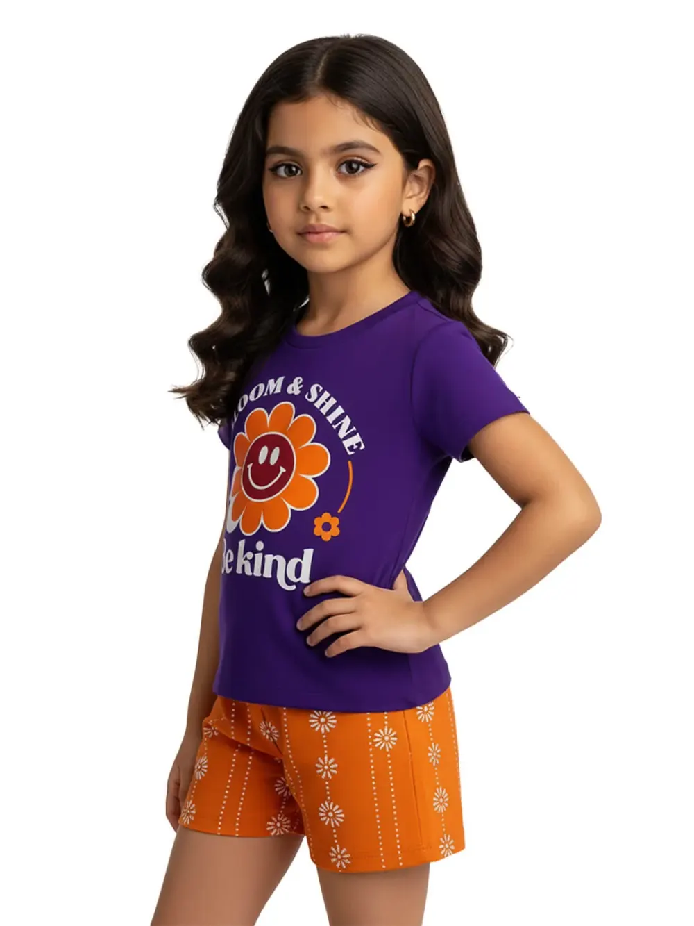 Dress sets for girls - Kids Dress Sets – Kids Clothes for Girls – Shorts for Girls | Be Kind, back view