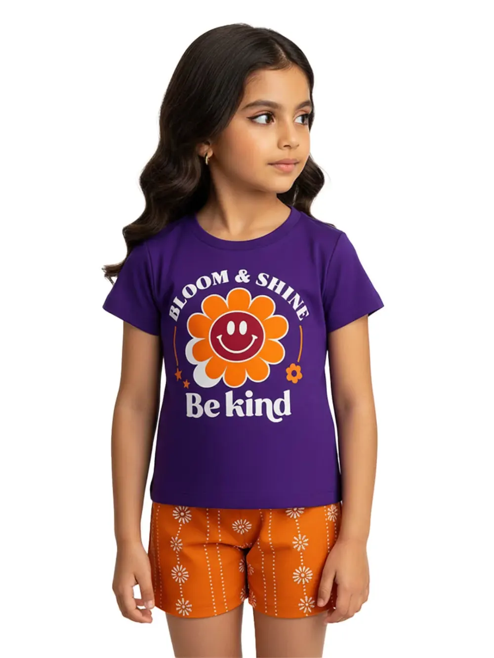 Dress sets for girls - Kids Dress Sets – Kids Clothes for Girls – Shorts for Girls | Be Kind, fabric detail