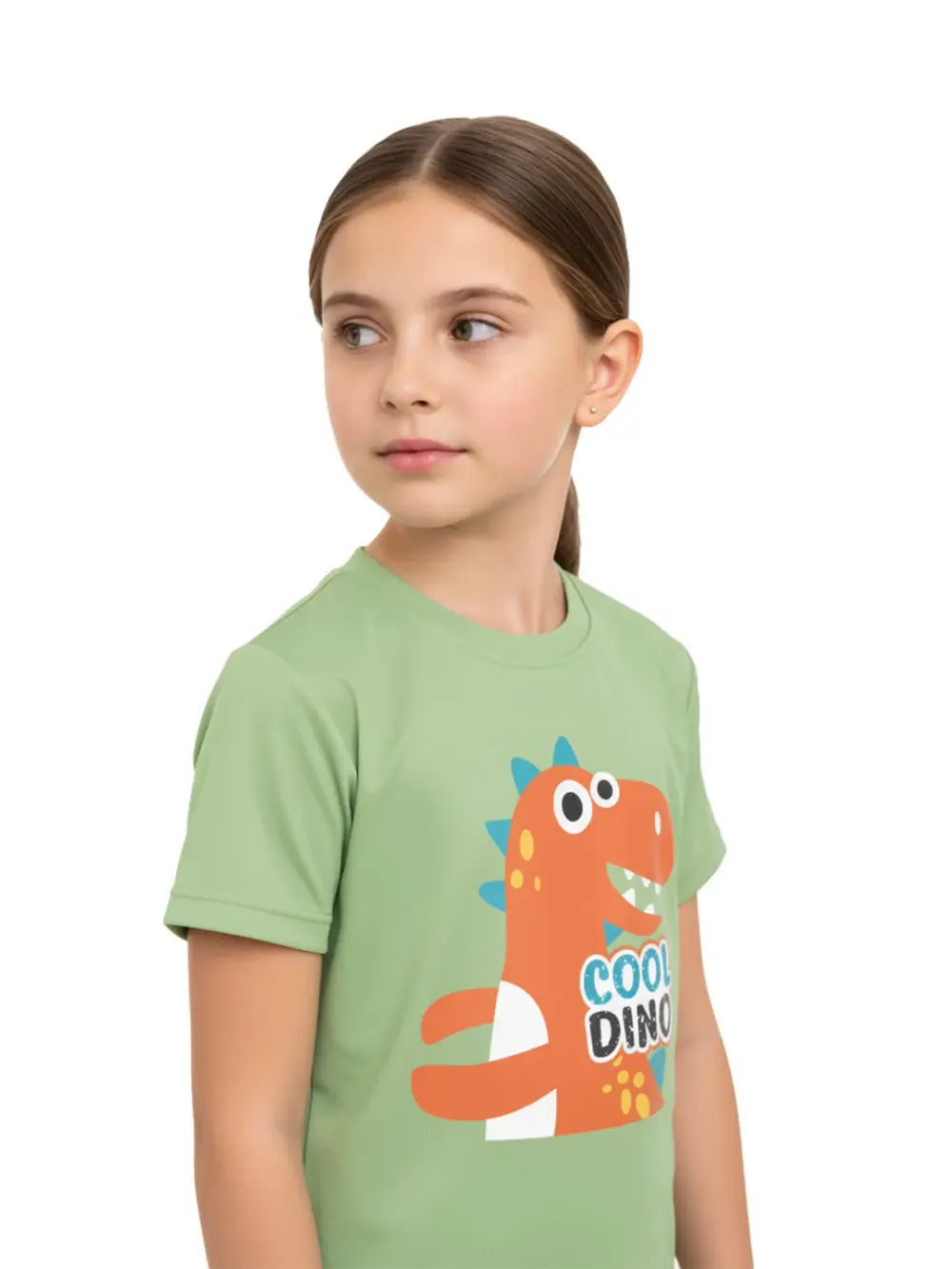 Tshirt for Kids Cool Dino 2-6Y Amazing Fun Tee, fabric detail