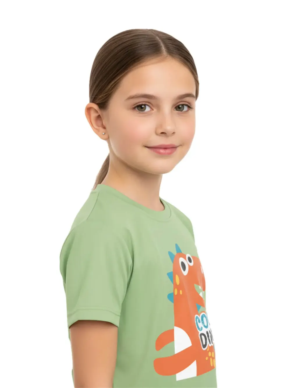 Tshirt for Kids Cool Dino 2-6Y Amazing Fun Tee, side view