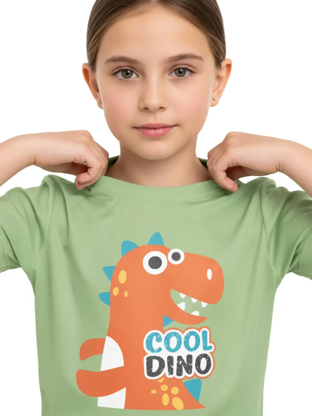 Tshirt for Kids Cool Dino 2-6Y Amazing Fun Tee, back view
