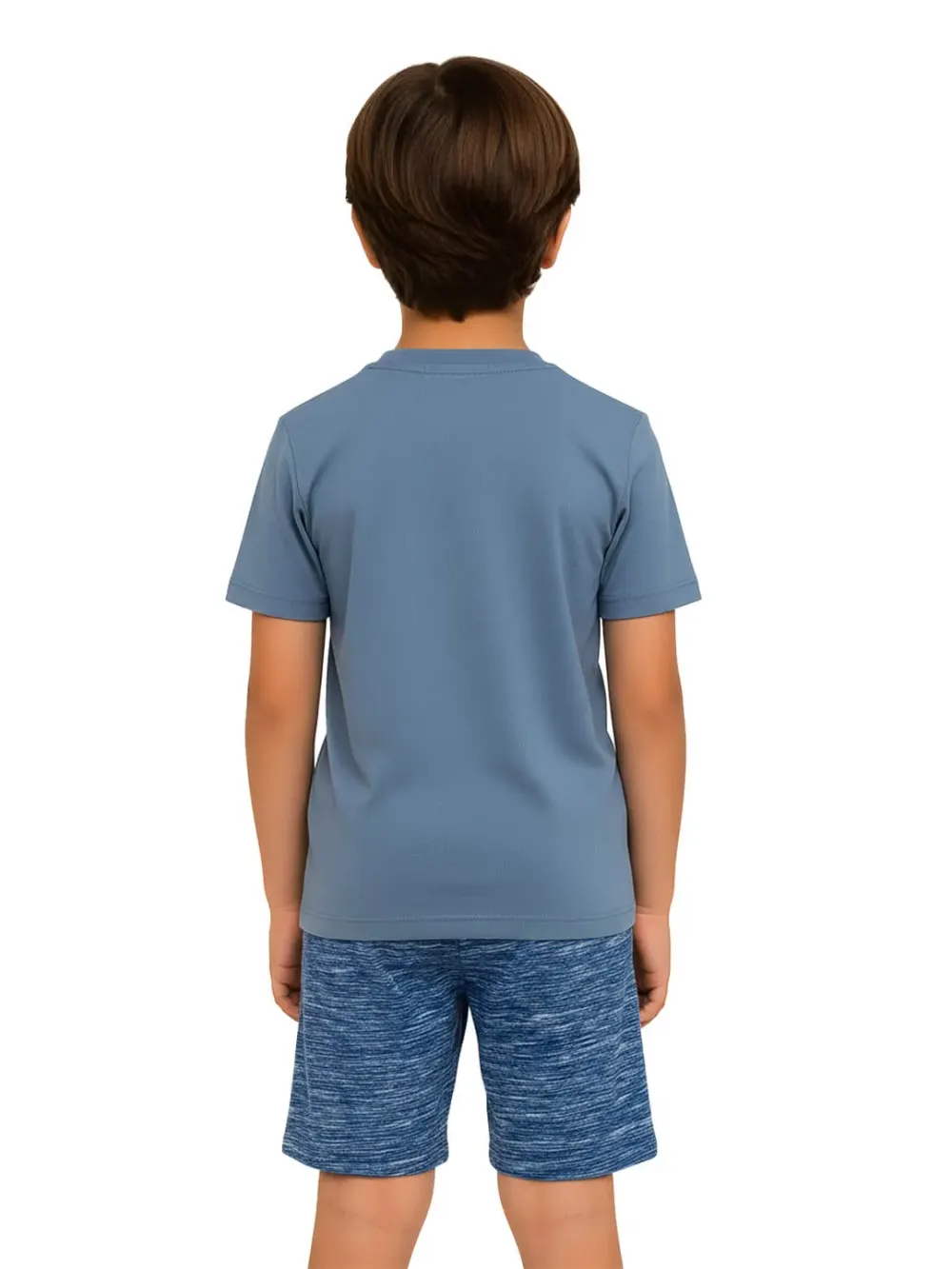 Shorts for kids - Kids Melange Shorts Cute Fun 100% Cotton, fabric detail