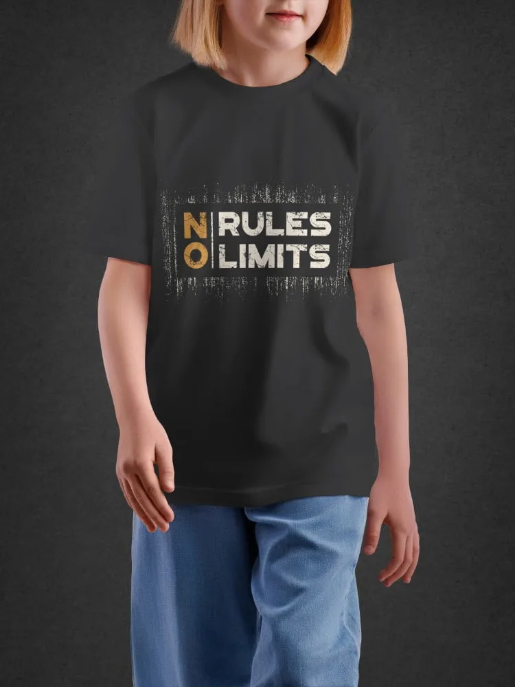 Tshirt For Boys, Tshirt for Boys No Rules 11-16Y Bold Tee by LAMBLILY