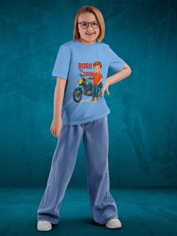 Tshirt for Boys Bike Rider 7-12Y Amazing Fun Tee, side view