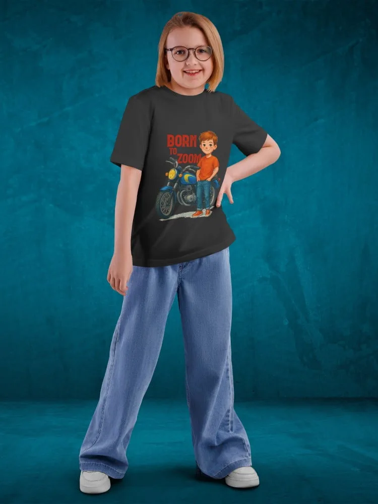 Tshirt for Boys Bike Rider 7-12Y Amazing Fun Tee, back view