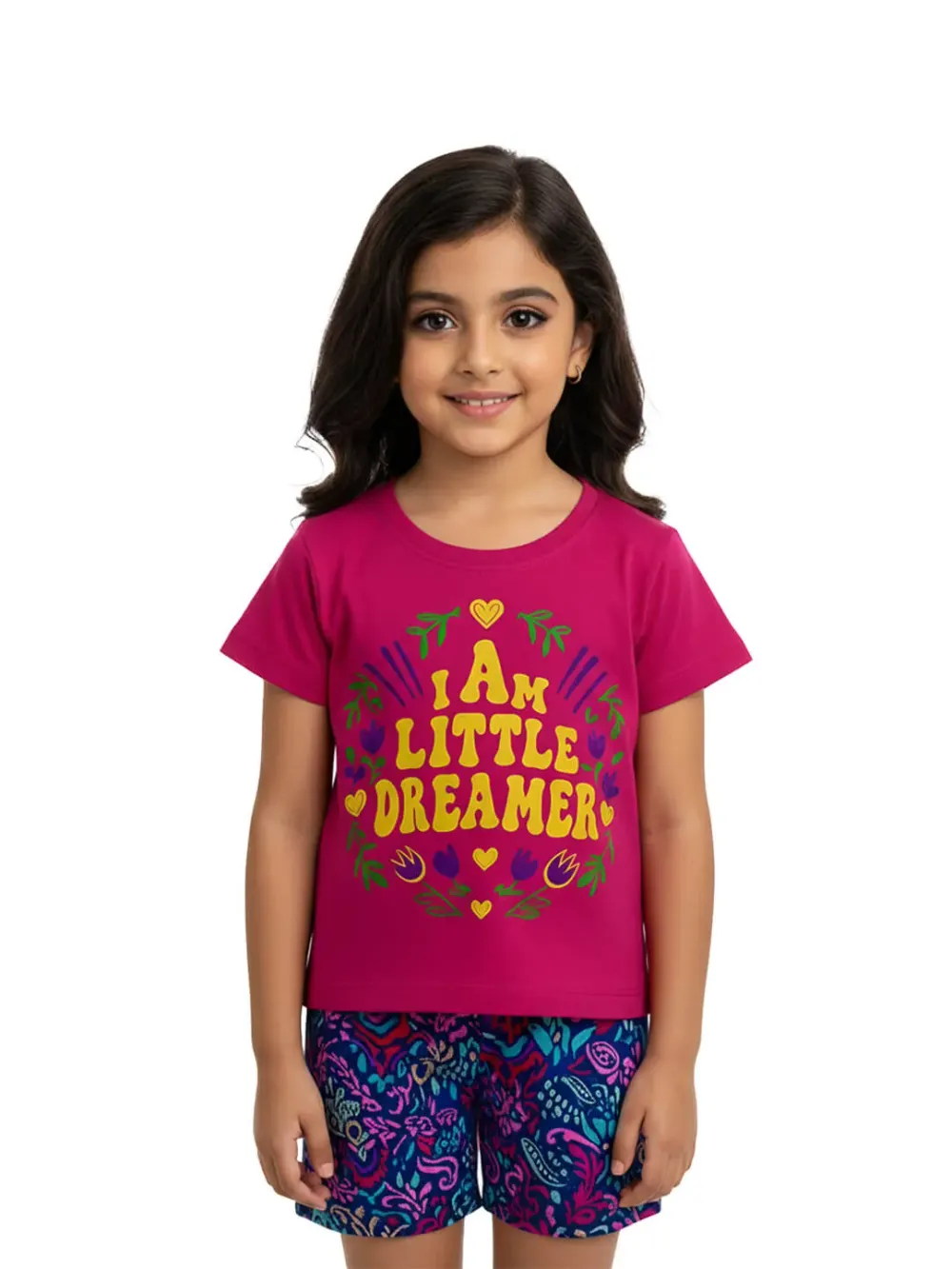 Dress sets for girls - Kids Dress Sets – Kids Clothes for Girls – Shorts for Girls | Dreamer, close-up detail