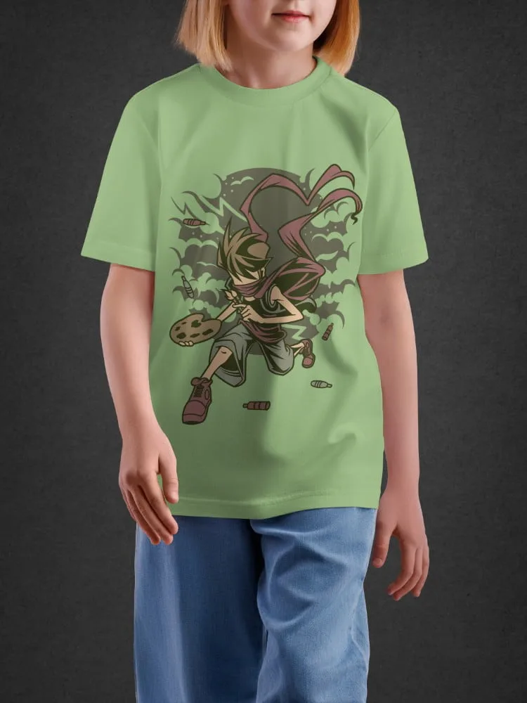 Tshirt For Boys, Tshirt for Boys Shadow Ninja 11-16Y Powerful Tee by LAMBLILY